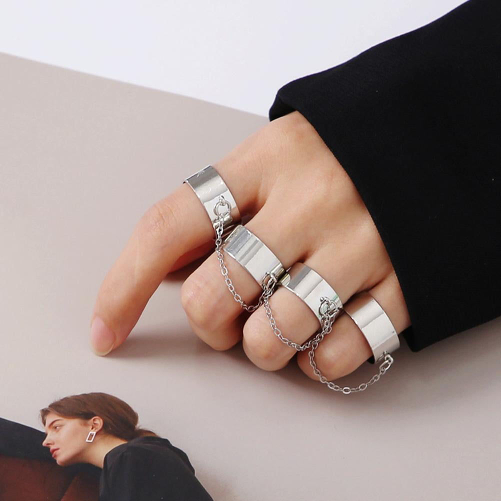 Buy Silver Shine Stainless Steel Gothic Skull Finger Ring for Boys and Men  Online from SilverShine